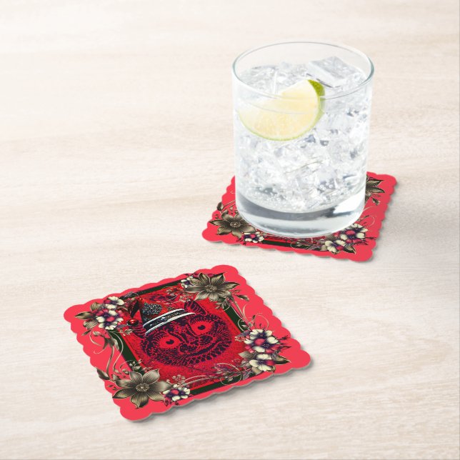 POSAVASOS DE PAPEL NAVIDADES PRECIOSOS (In situ)