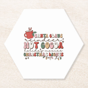 Posavasos De Papel navidades retro