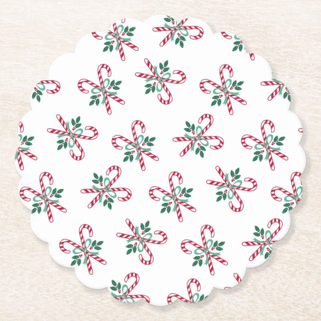 Posavasos De Papel navidades retro latas de dulces (Anverso)