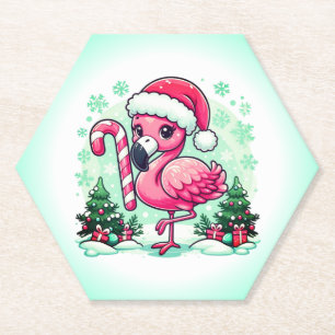 Posavasos De Papel Navidades Sublimación Flamingo Clipart-10424