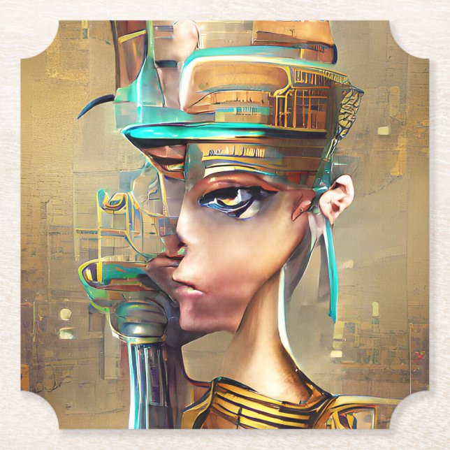 Posavasos De Papel Nefertiti (Anverso)