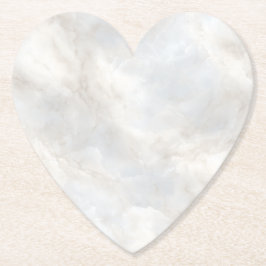 Posavasos De Papel Neutral Marble Design