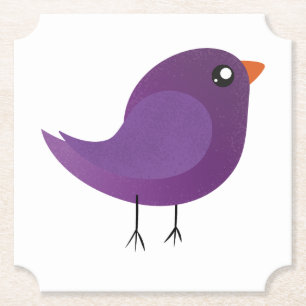 Posavasos De Papel Niños adorables pájaros