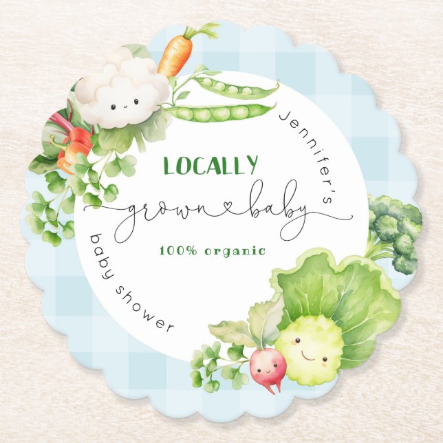 Posavasos De Papel Niños granjeros de cosecha local comercializan duc (Anverso)