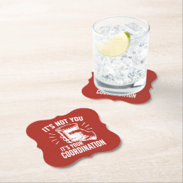 Posavasos De Papel No eres tú, es tu coordinación Beer Pong