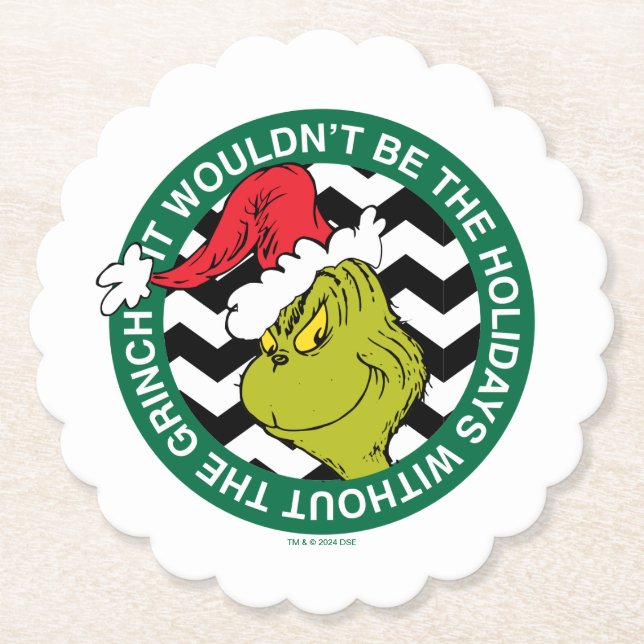 Posavasos De Papel No Serían las Fiestas sin Grinch (Anverso)