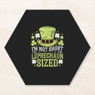 Posavasos De Papel No soy corta, soy Leprechaun Sized St Patricks Day
