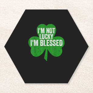 Posavasos De Papel No tengo suerte de ser bendecido Shirt Saint Patri