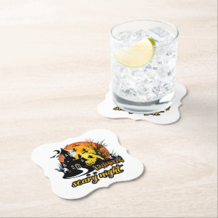 Posavasos De Papel Noche de miedo de Halloween