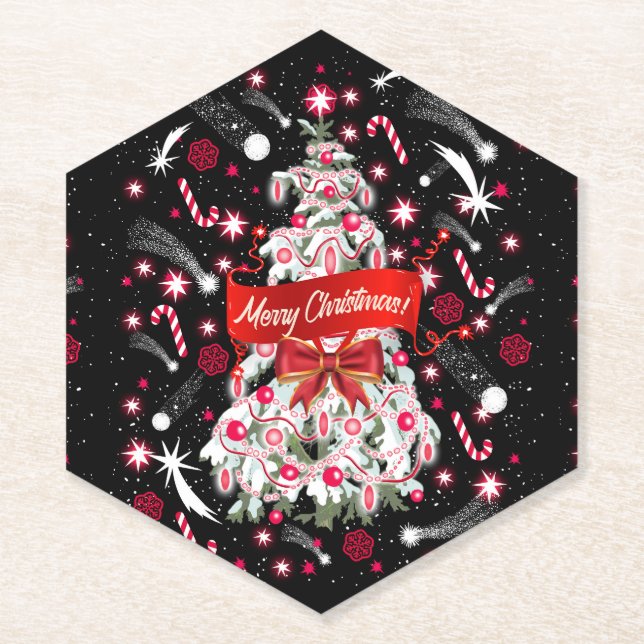 Posavasos De Papel Noche estrellada (Anverso)