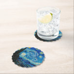 Posavasos De Papel Noche estrellada de Vincent van Gogh,<br><div class="desc">La famosa pintura de Van Gogh,  Noche Starry.</div>