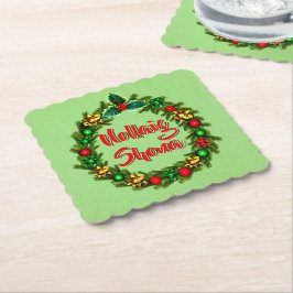 Posavasos De Papel Nollaig Irlandés Shona Feliz Navidad