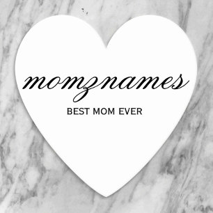 Posavasos De Papel Nombre con Caligrafía Personalizada de la Mejor Ma