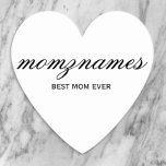Posavasos De Papel Nombre de mejor caligrafía de mamá de todos los ti<br><div class="desc">Celebra a las madres especiales en tu vida con nuestro diseño de nombre de caligrafía de mejor mamá de todos los tiempos, perfecto para el Día de la Madre, cumpleaños o cualquier ocasión para mostrar tu amor. Este regalo elegante y de personalizable es ideal para todas las mamás, ya sean...</div>