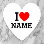 Posavasos De Papel Nombre del corazón<br><div class="desc">Escriba el nombre o texto deseado en la sección de nombres.</div>