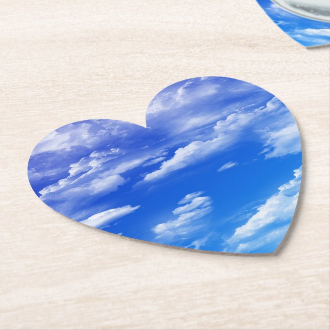 Posavasos De Papel Nubes (En perspectiva)