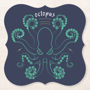 Posavasos De Papel Octopus Cephalopod Tentacles