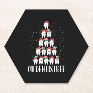 Posavasos De Papel Oh Dentistree Funny Dental Surgeon Xmas Dentistry