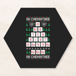 Posavasos De Papel oh Navidades de Química Química