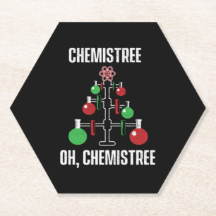 Posavasos De Papel Oh Químico Árbol Químico Ciencia Pun