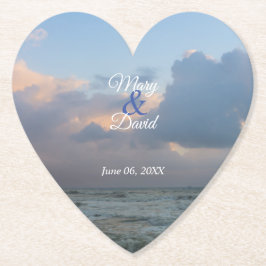 Posavasos De Papel Oír Al Boda De Las Ondas