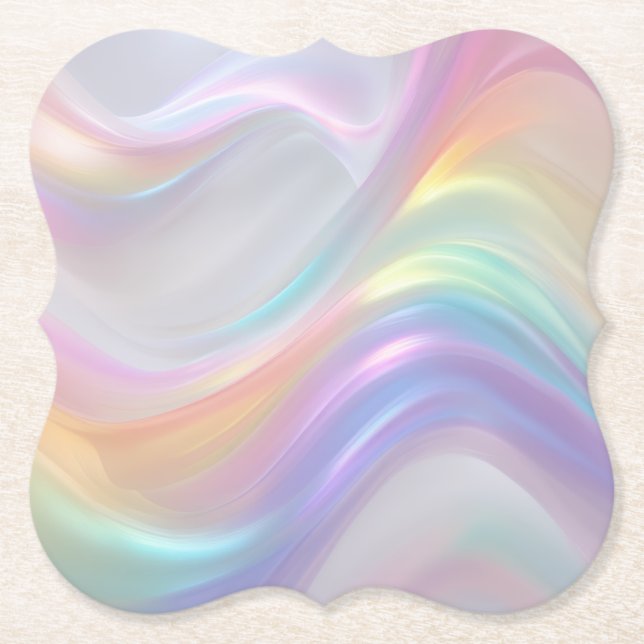 Posavasos De Papel Olas de Luz (Anverso)