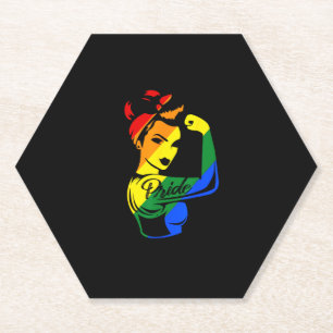 Posavasos De Papel Orgullo arcoiris LGBT-camiseta