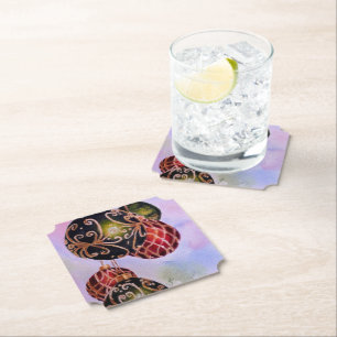 Posavasos De Papel Ornamentos de bolas para navidades