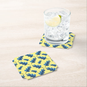 Posavasos De Papel Otoño Azul