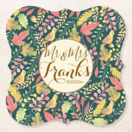 Posavasos De Papel Otoño Personalizado Personalizado