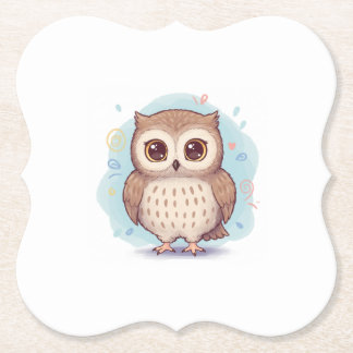 Posavasos De Papel Owls that bring happiness