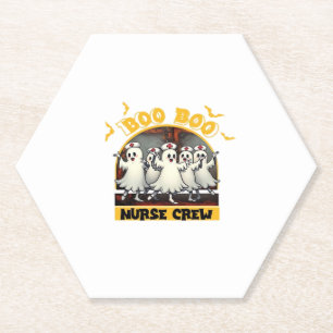 Posavasos De Papel Palabras de la camiseta de la TRIPULACIÓN DE BOO B