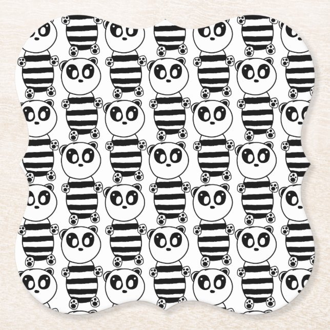 Posavasos De Papel Panda Kids (Anverso)