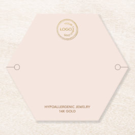 Posavasos De Papel Pantalla de pulsera simple con logotipo en Rubor