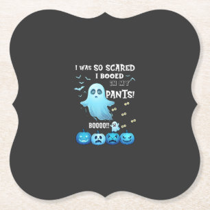 Posavasos De Papel Pantalones Abucheados Calabazas Azules Fantasma de