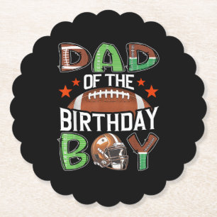 Posavasos De Papel Papá del niño de cumpleaños Fútbol día de partido