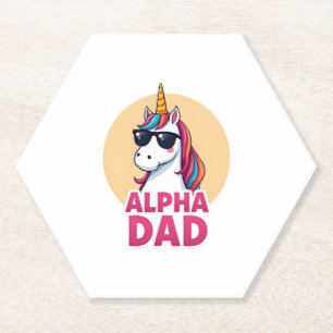 Posavasos De Papel Papá Unicornio Divertido Laufey Hombres Día del Pa