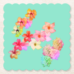 Posavasos De Papel Papel Absorbente Flower Power 1