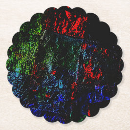 Posavasos De Papel Papel Coaster textura abstracta oscura ecológica