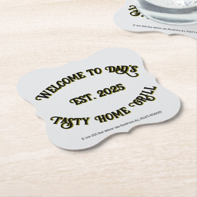 Posavasos De Papel Papel de Dad de RoseWrites (En perspectiva)