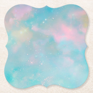 Posavasos De Papel Papel de ensueño celeste