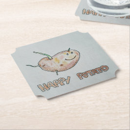 Posavasos De Papel Papel de papa feliz