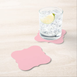 Posavasos De Papel Papel de soporte rosa