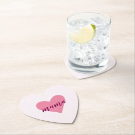 Posavasos De Papel Papel en forma de corazón de mamá - regalo perfect