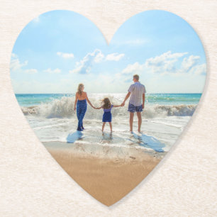 Posavasos De Papel Papel fotográfico personalizado que cubra su propi