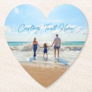 Posavasos De Papel Papel fotográfico personalizado que cubra tus foto