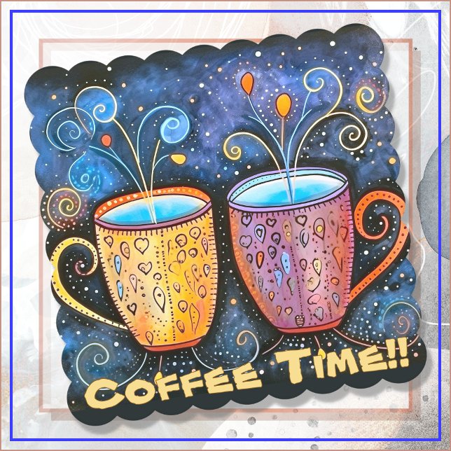 Posavasos De Papel Paper COASTERS- 6-pack - Coffee Time!! (Subido por el creador)