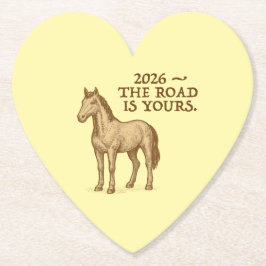 Posavasos De Papel Paper Coasters with motivational text and horse