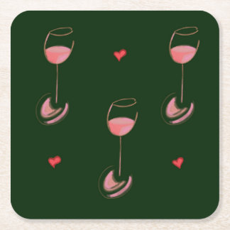 Posavasos de papel para amantes del vino