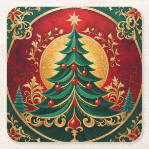 Posavasos de papel para árbol de Navidad